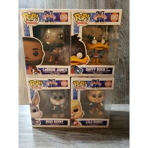 Lebron James/ SPACE JAME FUNKO POP SET of 4 Bugs‎ Bunny Lola Daffy